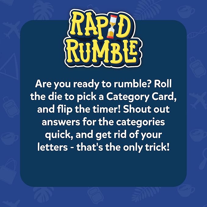 Skillmatics Rapid Rumble - Fast-Paced Board Game, Educational Toy, Quick-Thinking Card Game for Kids, Teens & Adults, Fun for Christmas, Family Game Night, Gifts for Ages 6, 7, 8, 9 & Up
