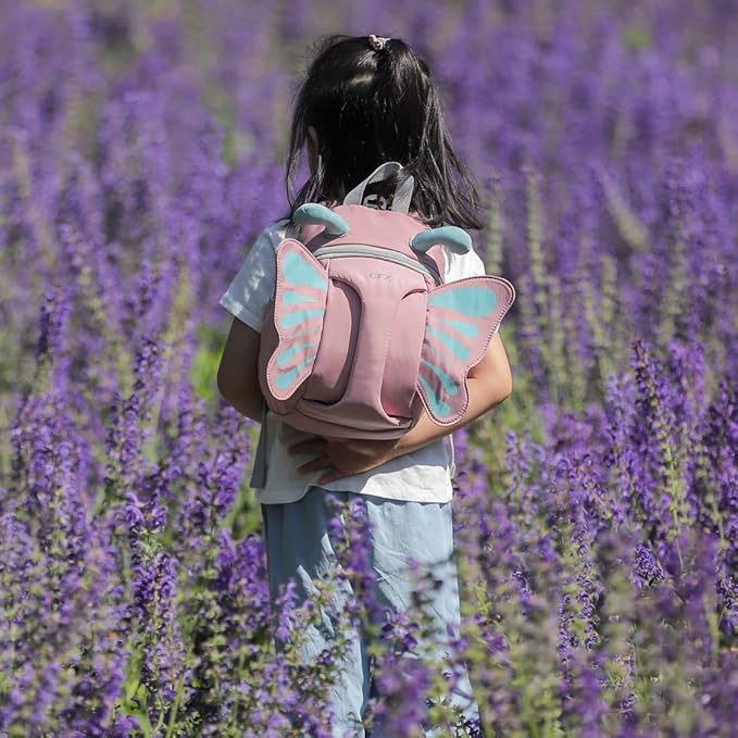 CFX Backpack Leash for toddlers Anti Lost Toddler Leash with Safety Handle, Attractive child backpack leash(Pink Butterfly)
