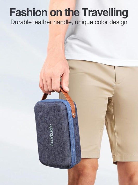 Luxtude Electronics Organizer Travel Case, Tech Organizers Travel Case, Hard Charger Organizers, Portable Cable Organizer, Travel Essentials for Charger/Mouse/Cash/Card/Pen, Tech Gifts