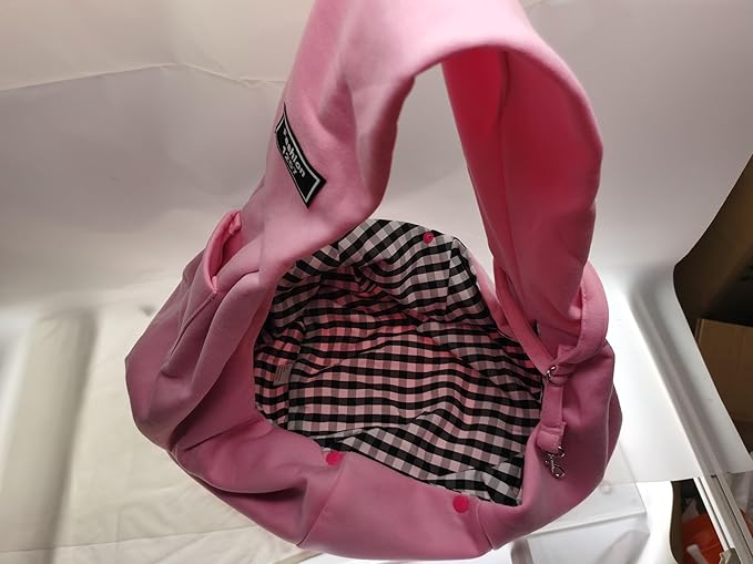 CYBERNOVA Small Pet Dog Cat Sling Carrier for 3-15lbs, with Pocket,Hand-Free Pet Bag Dog Cat Puppy Carry Bag for Travel and Walking Outdoor (Pink)