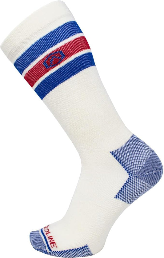 CloudLine - Merino Wool Graduated Compression Socks for Men and Women - Ultralight, Moisture Wicking, Made in USA - 1 Pair