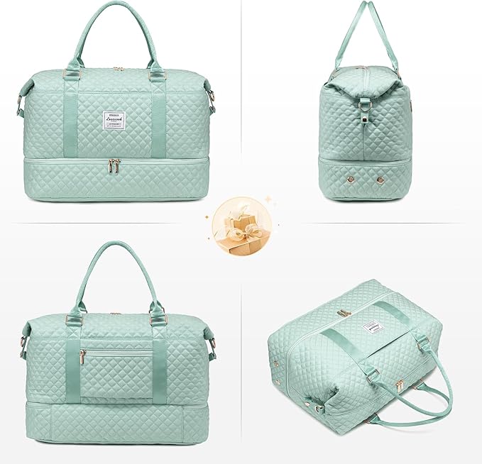 LOVEVOOK Travel Duffle Bag,Weekender Bags for Women with Shoe Compartment,Carry on Overnight Bag with Toiletry Bag,Gym Duffel Bag with Wet Pocket, Hospital Bags for Labor and Delivery