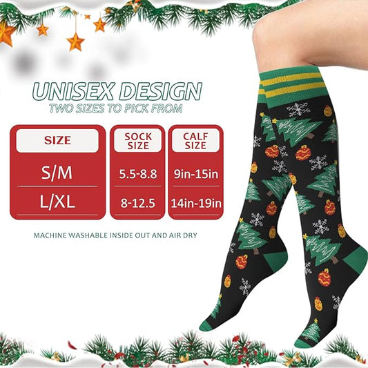 fenglaoda Compression Socks for Women Men 3 Pairs Graduated Compression Support Circulation Socks for Nurses