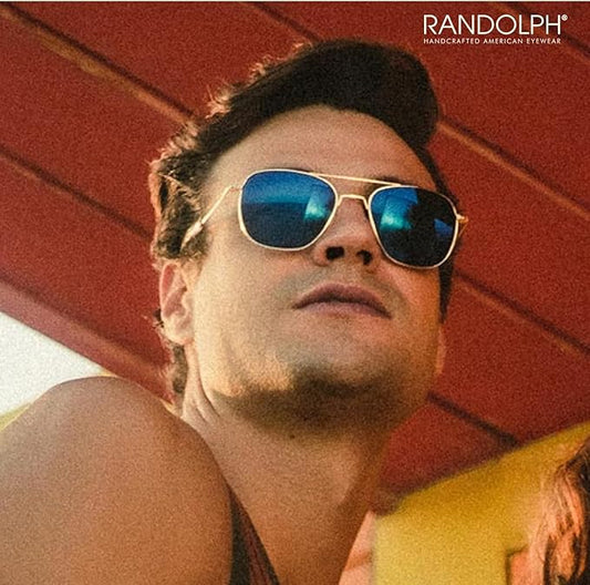 Randolph Eyewear Aviator Sunglasses for Men & Women – Non-Polarized & Polarized Lenses, 23k Gold UV Protection Sunglasses