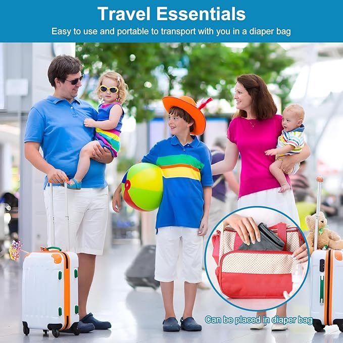 Toddler Airplane Bed & Travel Essentials - Kids Airplane Seat Extender, Portable Plane Bed for Flights