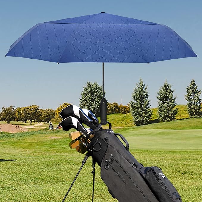 Satol 46/54/62 Inch Large Golf Umbrella, Windproof 10 Ribs Automatic Open/Close Oversize Double Canopy Vented Portable Folding Travel Umbrellas, UPF 50+ Sun & Rain Compact Umbrellas for Outdoor