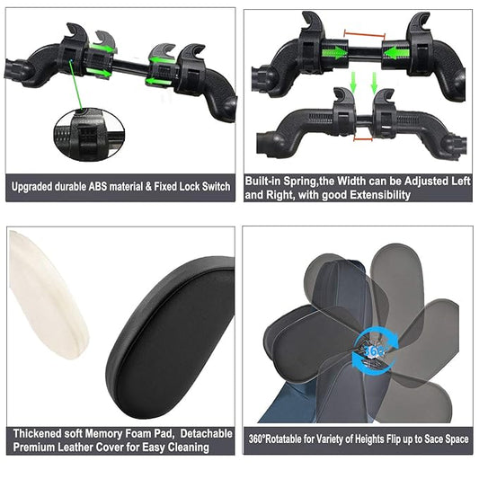 JZCreater Car Seat Headrest Pillow, Head Neck Support Sleeping Travel Seat Pillow with Cushion Foam,Premium Seat Head Pillow,360 Degree Adjustable Long Trip Rest Headrest Pillow for Kids Adult, Beige