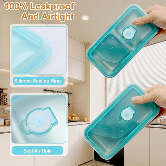 304 Stainless Steel Snack Containers, 100% Leadproof, Grab and Go Snack Containers, Food Grade, for Travel and Outdoor Camping, 1pc Single and 1pc Double Compartment, 2 PCS