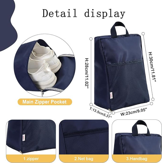 Shoe Bags for Travel Storage Bag Organizer Bags Travel Accessories Must Haves Shoe Organizer Packing Cubes Beach Swim bag Daily Use Storage Travel Essentials Women Men Navy blue