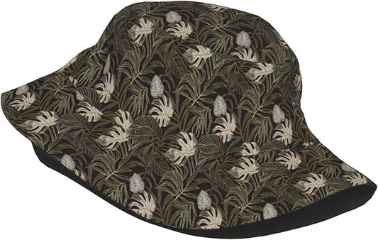 Unicorn and Pink Flower Fisherman Hat Summer Foldable UV Protection Sun Hat