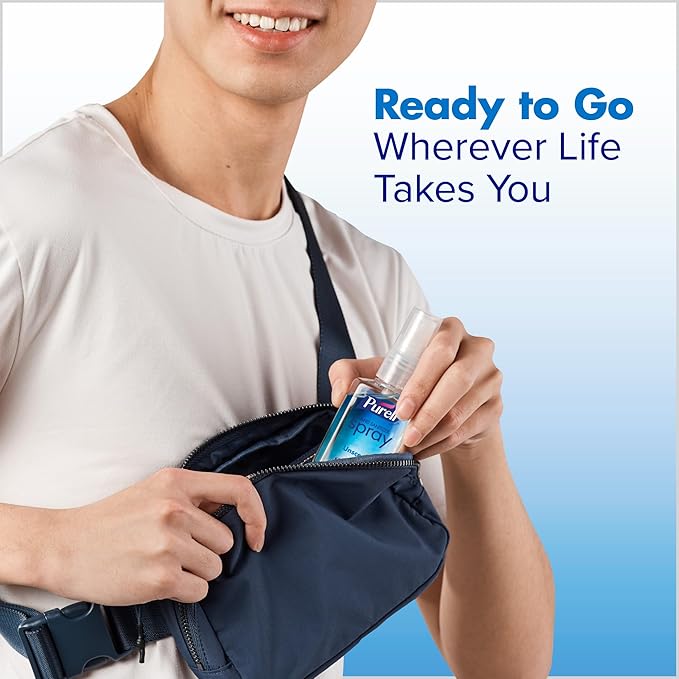 PURELL Advanced Hand Sanitizer Spray, Unscented, 2 fl oz Travel-Size Spray Bottle (Pack of 6) – 2023-04-EC