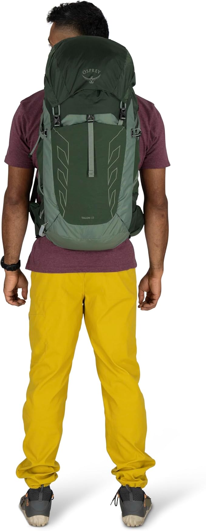 Osprey Talon 33L Men's Lightweight Hiking Backpack - Daypack for Travel & Camping, Scoria Blue/Night Shift