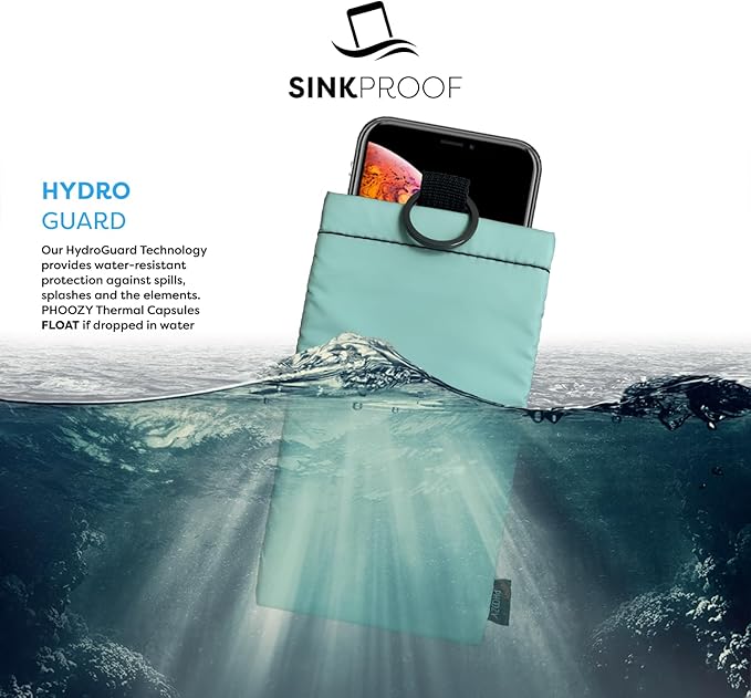 PHOOZY Apollo II Thermal Phone Case Cold Weather Insulated Pouch | Extends Battery Life 4X | NASA Tech Skiing Snowboard Accessories | Military Grade | Large - Mint