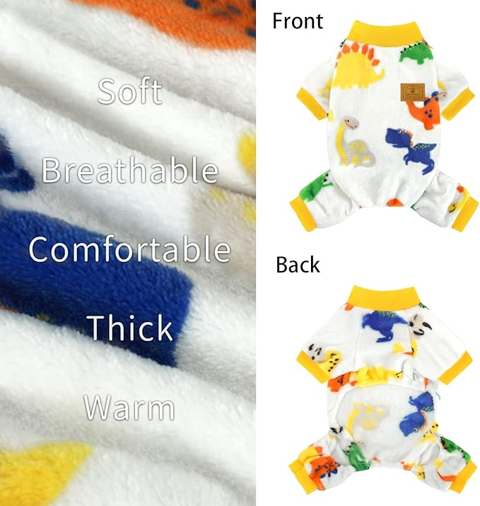 XPUDAC Dog Pajamas Fleece Dog Sweaters for Small Medium Dogs Girl Boy Soft Warm Doggy Clothes for Doggie Winter Christmas(XX-Large)