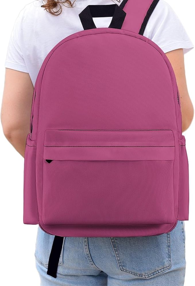 Viva Magenta Backpack Adult Travel Daybag for Women Men College Backpack for Vacation Hiking Camping Bag