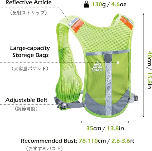 TRIWONDER Hydration Running Vest Backpack, Lightweight Water Pack for Men Women Hydration Backpack for Trail Race, Hiking, Cycling, Climbing, Camping, Jogging, Marathon