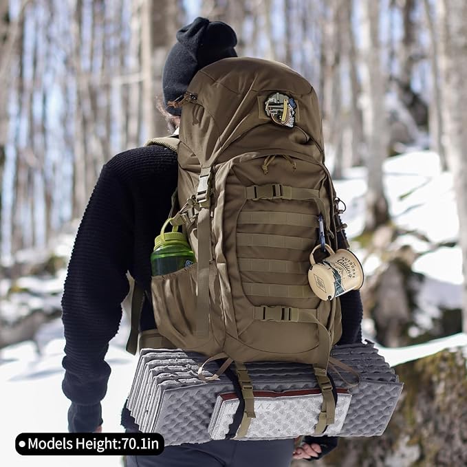 Mardingtop 50L Hiking Backpack,Backpacking Backpack with Rain Cover for Hiking,Backpacking,Rucking,Camping,Survival