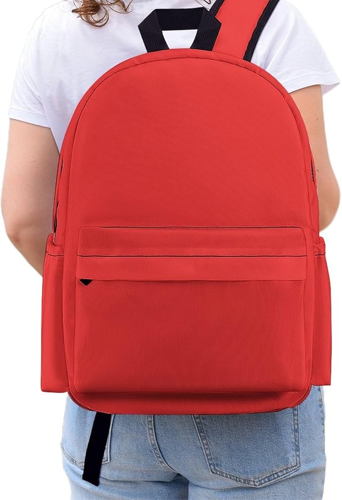 Poppy Red Backpack Adult Travel Daybag for Women Men College Backpack for Vacation Hiking Camping Bag