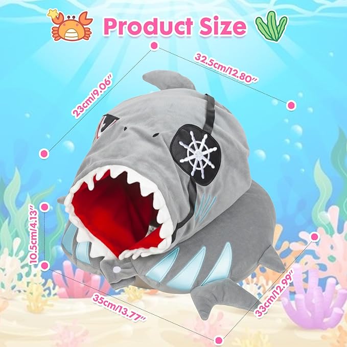 Travel Neck Pillow with Hood for Kids Adult Cute Soft Plush Memory Foam Airplane Neck Pillow for Traveling Animal Flight Pillow Head Rest Neck Support for Cars Long Flights