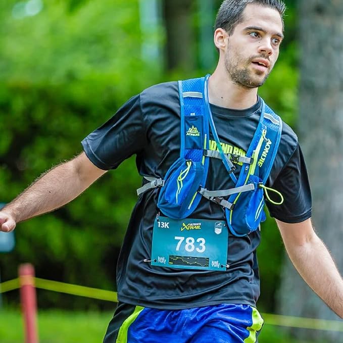 YAPJEB Running Hydration Vest Lightweight Water Pack for Men Women 5L 5.5L Backpack for Marathon Trail Race Hiking Cycling Camping Jogging