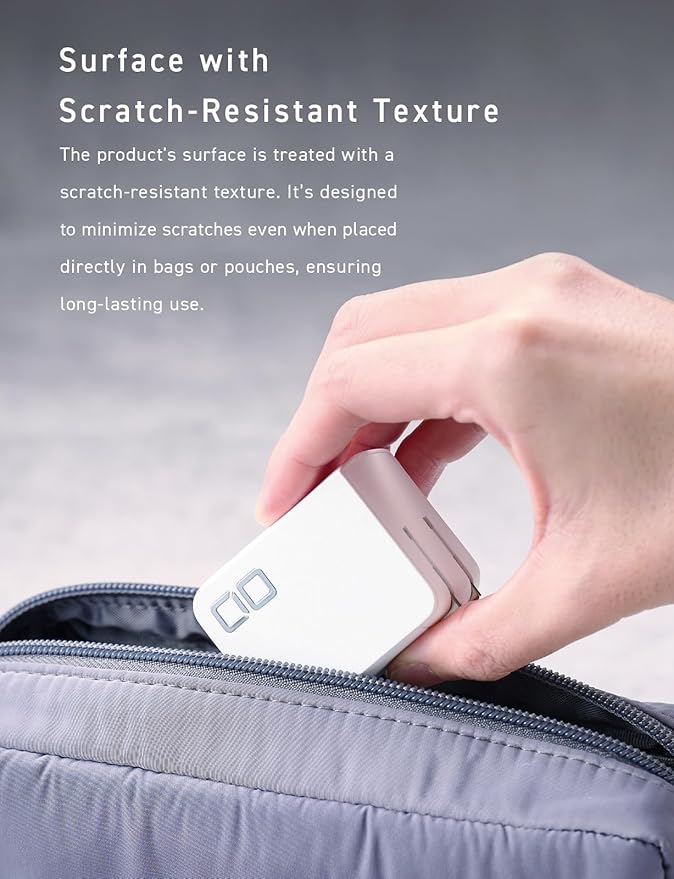 CIO 65W GaN Charger Block, Compact 4-Port Adapter with 3 USB-C Ports & 1 USB-A, Max 67W USBC Fast-Charging Multi-Device Wall Charger Block for Laptop/Phone/Tablet, NovaPort Quad II 67W3C1A (White)