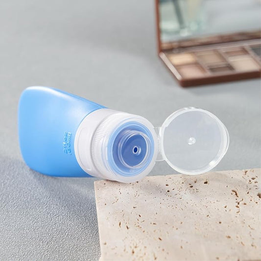 INSFIT Portable Travel Bottles, TSA Approved Leak Proof Containers for Toiletries, BPA Free Refillable Accessories for Shampoo, Body Wash, Liquids (4 Pack)