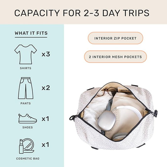 Jadyn Lola Travel Bag, Weekender/Overnight Duffel, Gym Tote Bag for Women, Men