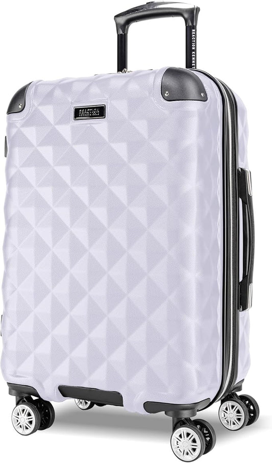 Kenneth Cole REACTION Diamond Tower Collection Lightweight Hardside Expandable 8-Wheel Spinner Travel Luggage, Lavender, 3-Piece Set (20", 24", & 28")