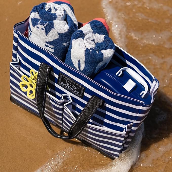 SCOUT Uptown Pocket Tote - Medium Multi-Use Tote Bag for Women, Nurses, Teachers, and Moms, 5 Pockets, Breakaway Zipper