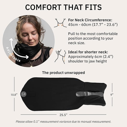 trtl Pillow Petite - Small Travel Pillow for Sleeping with Built-in Head and Neck Support - Comfortable Plane Neck Pillow for Traveling - Compact and Machine-Washable