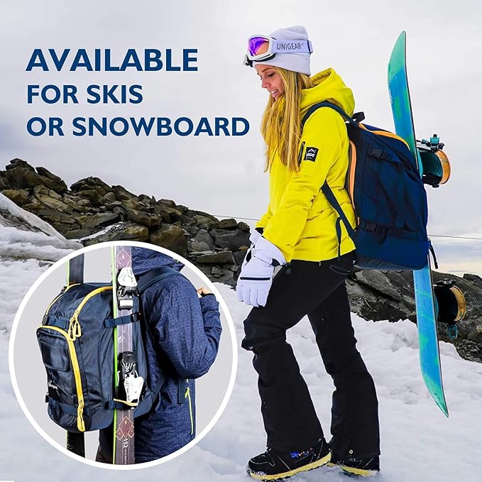 Unigear Ski Boot Bag Backpack for Helmet 50L/70L, Goggles, Gloves, Skis, Snowboard & Accessories