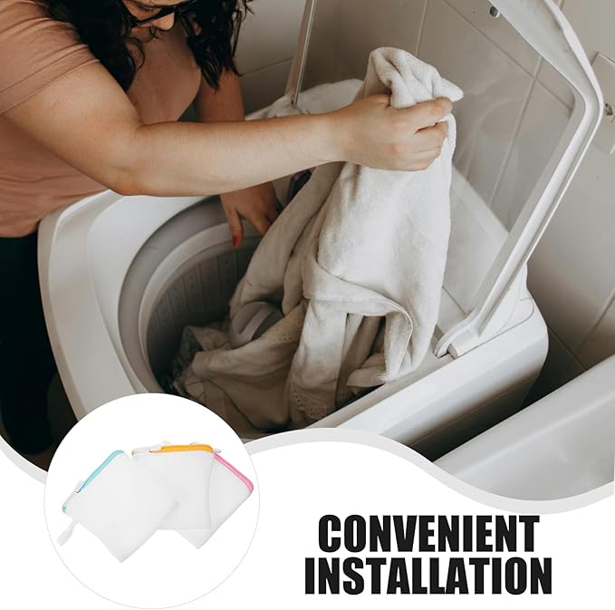 ibasenice 6pcs Laundry Bag for Delicate - Mesh Laundry Wash Bag - Zippered Small Net 5.50X4.72" For Washing Machine Clothes Socks And Intimates