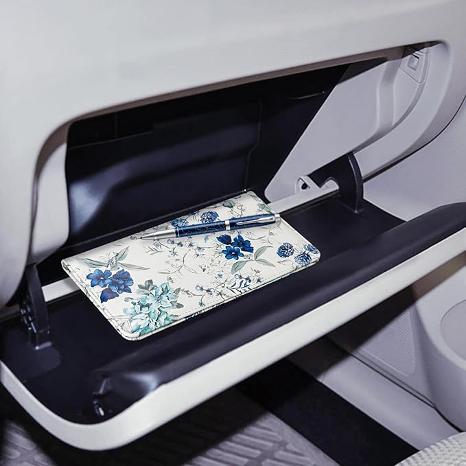 CoBak Car Registration and Insurance Holder - Vehicle Glove Box Car Organizer,Auto Truck Comparment Accessories Case with Magnetic Closure for Driver License,Cards