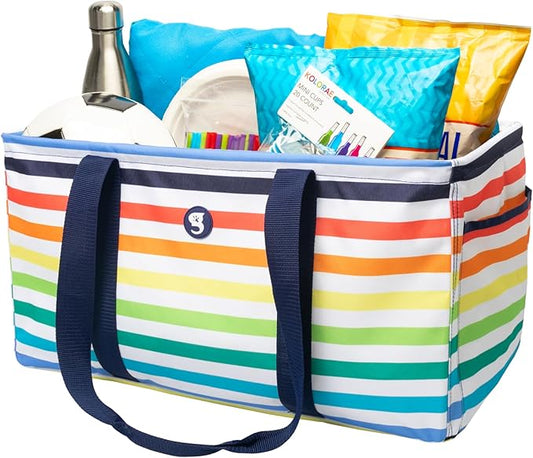 geckobrands Large Utility Tote - Durable Multipurpose Bag for Beach, Travel, Shopping & Outdoor Activities