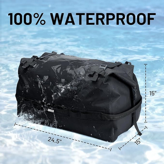 MIER Large Waterproof Duffel Bag Rolltop Dry Backpack Duffle Bags for Kayaking, Rafting, Boating, Swimming, Camping, Travel, Gym, Beach, 60L/80L
