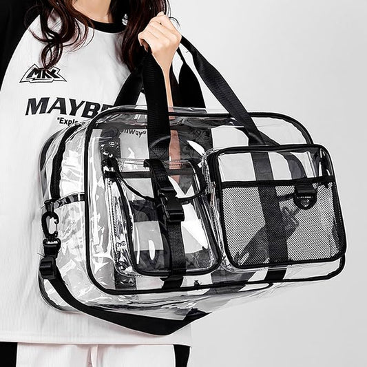 Small Gym Bag for Women, Travel Duffle Bag Carry On Weekender Bag with Shoe Compartment