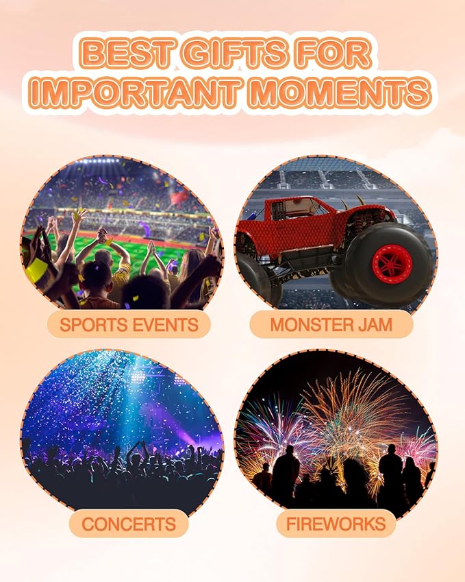 ZOHAN EM030 Kids Ear Protection, Noise Cancelling Headphones Ear Muffs for Autism Sensory, Safety Noise Reduction Hearing Protection for Monster Truck/Concerts/Fireworks/Air Shows