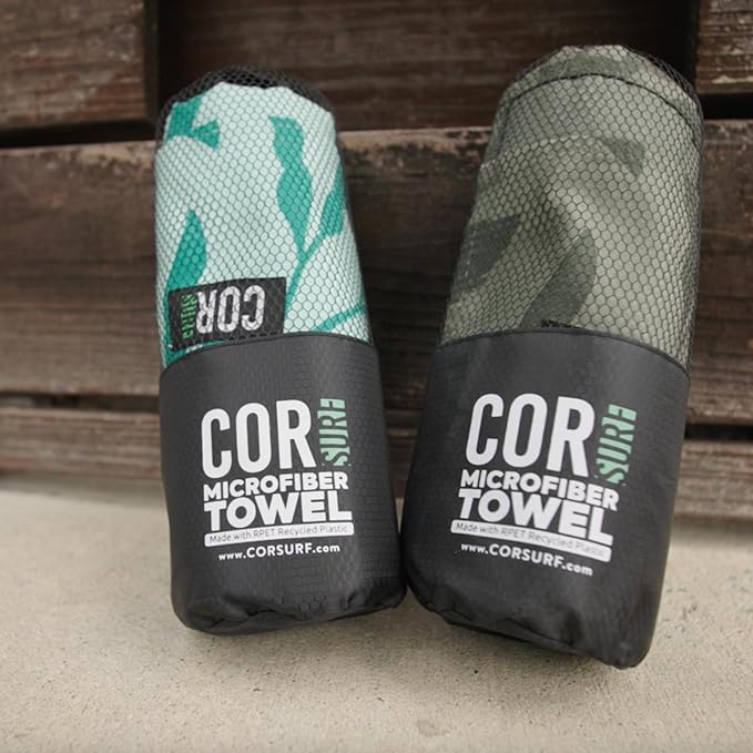 Travel Gift Box Set: Includes COR Surf Premium Toiletry Travel Bag, Compression Packing Cube Set and our Premium Compact and Quick Dry Travel Beach Towel (Kailua)