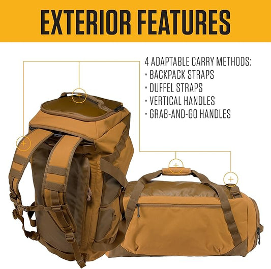 Carhartt Heavy Haul Utility Duffel Bag's, Water-Resistant Packable Bag for Jobsite, Gym, and Travel