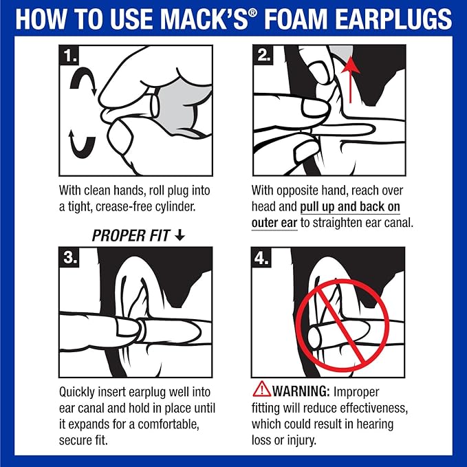 Mack's Dreamgirl Soft Foam Earplugs, 50 Pair, Pink - 30dB NRR, 33dB SNR - Small Ear Plugs for Sleeping, Snoring, Studying, Loud Events, Traveling & Concerts