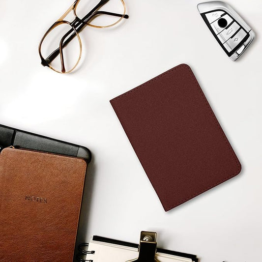 kwmobile Registration and Insurance Holder - Car Document Holder for Vehicle Documents and Cards - PU Leather - Black