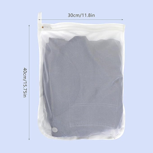 Large Lingerie Bags For Washing Delicates 3 Pack Mesh Laundry Bag Large Durable Polyester Laundry Mesh Bags Protective Zipper Bag For Delicates Bras Baby Clothes Thick And Durable