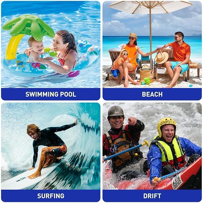 1/2 Pack Waterproof Phone Pouch Compatible with iPhone 17 16 15 Pro Max & Galaxy S24+/S23 7in Waterproof Phone Case with Lanyard,IPX8 Beach Travel Must Haves, Beach Essentials, Sky Blue, 1 Pack