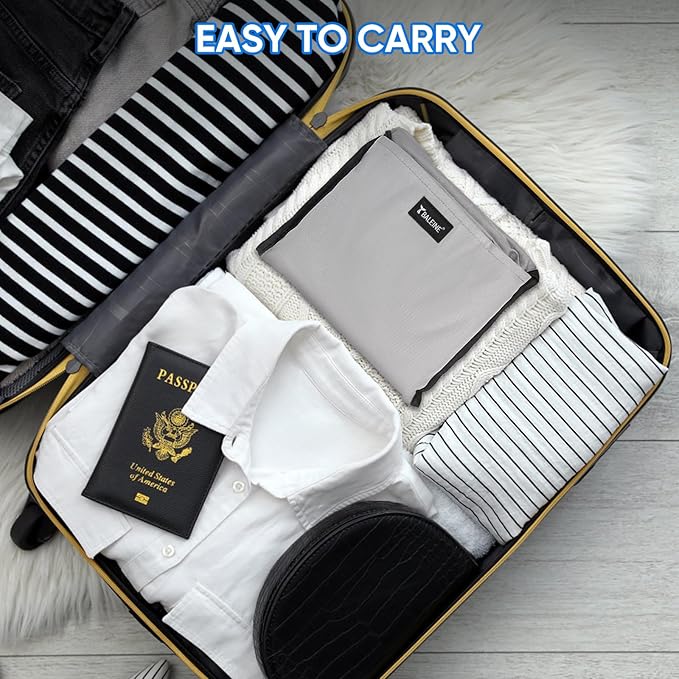 BALEINE 150L Laundry Bag Backpack, 900D Oxford Fabric Large Travel Laundry Bags with Shoulder Straps and 2 Mesh Pockets for College Dorm, Apartment, Laundromat (Grey, 150L)