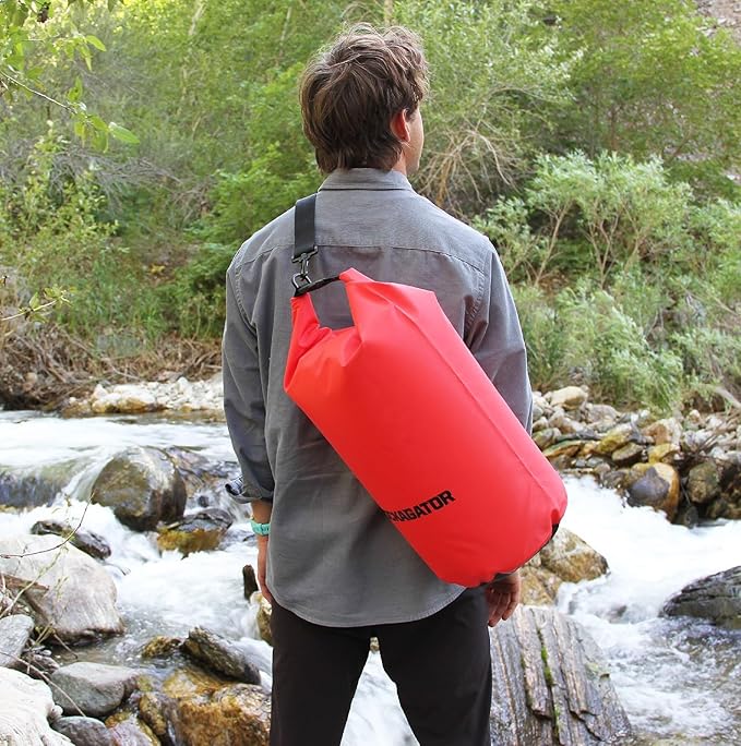 Rockagator Waterproof Dry Bags 100% Water Proof Dry Bag with Detachable Shoulder Strap | Can Be Submersed in Water and Will Keep Your Gear Dry on the River, Lake, Raft, Kayak (10L, 20L, 30L, 50L)