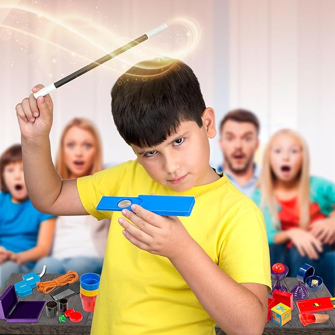 Learn & Climb Mega Magic Kit for Kids - Perform 100's of Today's Most Exciting Tricks - Magic Set with Tutorial Videos for Kids Ages 6-8, 8-10, 10-12