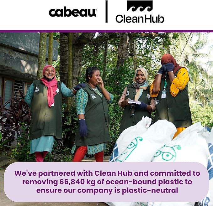 Cabeau Best Neck Pillow for Travel – Evolution Earth Deluxe – 360° Head, Neck and Chin Support for Sleeping – Sustainable Memory Foam - Removable, Washable Cover with Compact Carrying Case (Wind)