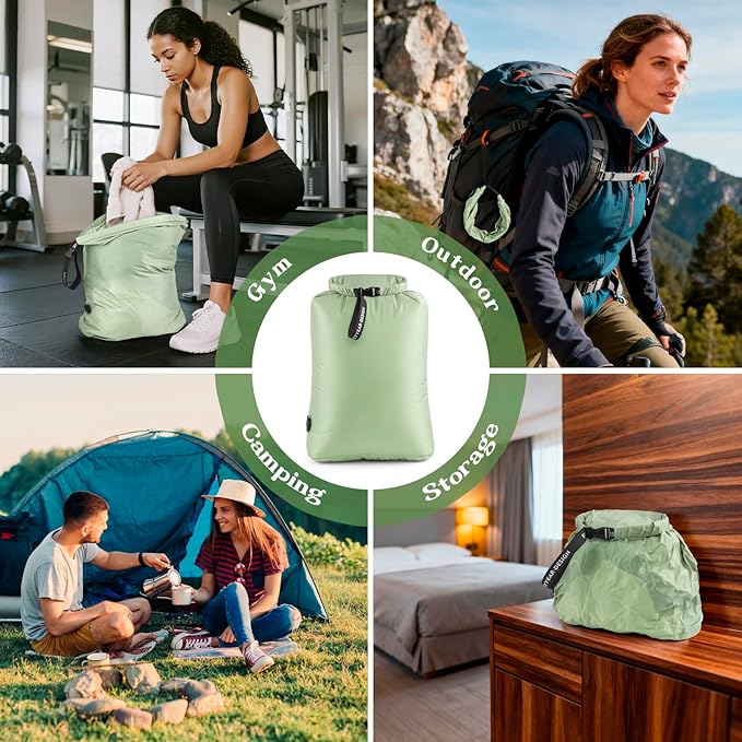 Travel Laundry Bag for Dirty Clothes, Waterproof Travel Compression Bags for Packing, Moisture-resistant Vacuum Storage Bag, Space-Saving Laundry Storage Organizer for Cruise, Swimming, Gym