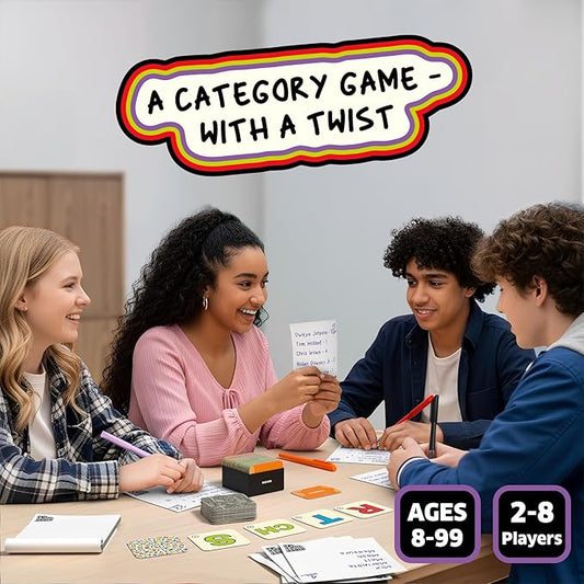 Skillmatics Board & Card Game - First to 5, Category Game with a Twist, Quick Thinking, Perfect for Parties, Christmas, Family Game Nights, Gifts for Kids, Teens, Adults, Ages 8, 9, 10 & Up