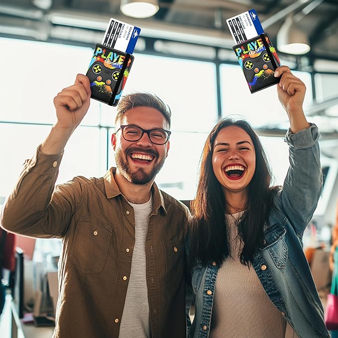 Game Passport Holder for Women and Men PU Leather Passport Cover for Travel